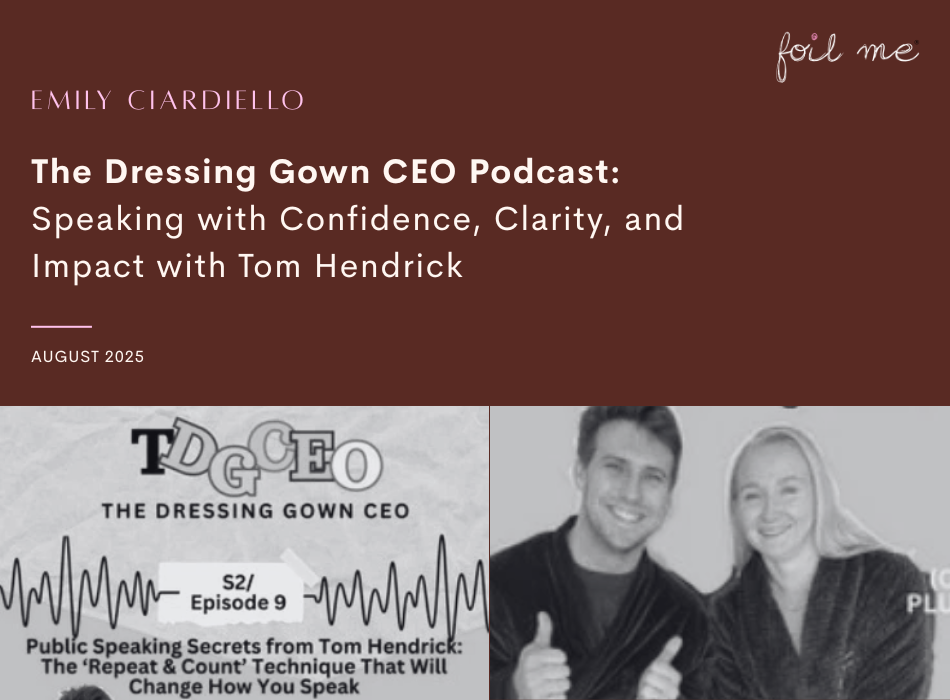 The Dressing Gown CEO Podcast: Speaking with Confidence, Clarity, and Impact with Tom Hendrick