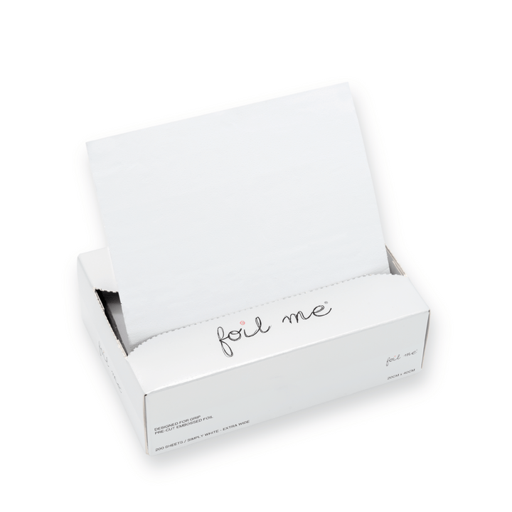 Simply White - Extra Wide (PRE-CUT FOIL - 200 Sheets - 20cm x 40cm)