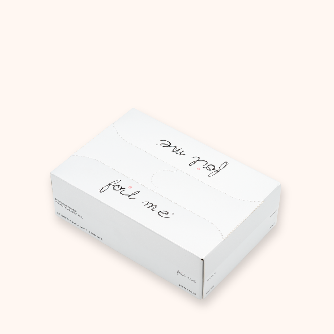 Simply White - Extra Wide (Pre-Cut Foil) - 20cm x 40cm