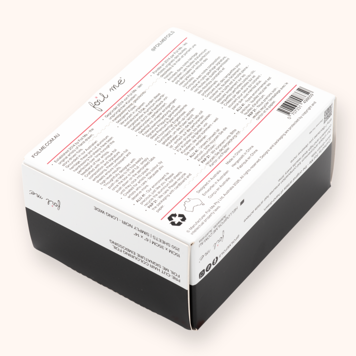 Simply Noir - Long Wide (Pre-Cut Foil) - 15cm x 35cm