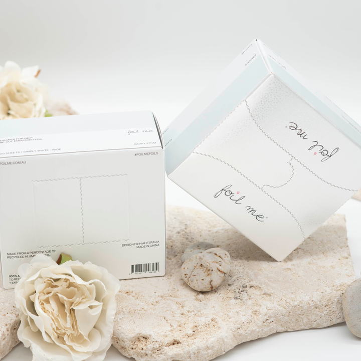 Simply White - Extra Wide (Pre-Cut Foil) - 20cm x 40cm