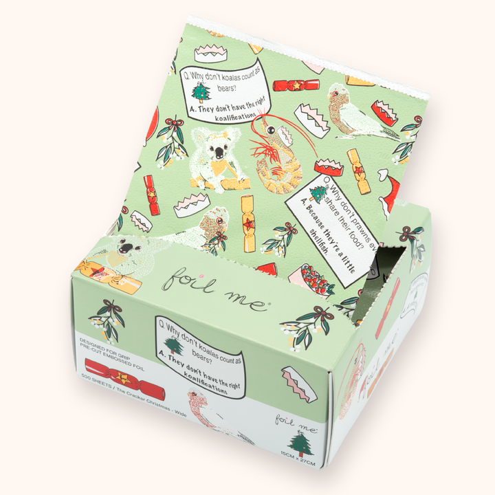 OUTLET - Cracker Christmas - Wide (Pre-Cut Foil) - 30% off